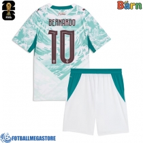 Fotballdrakt Barn Portugal Bernardo Silva #10 Bortedraktsett VM 2026 Kortermet (+ Korte bukser)
